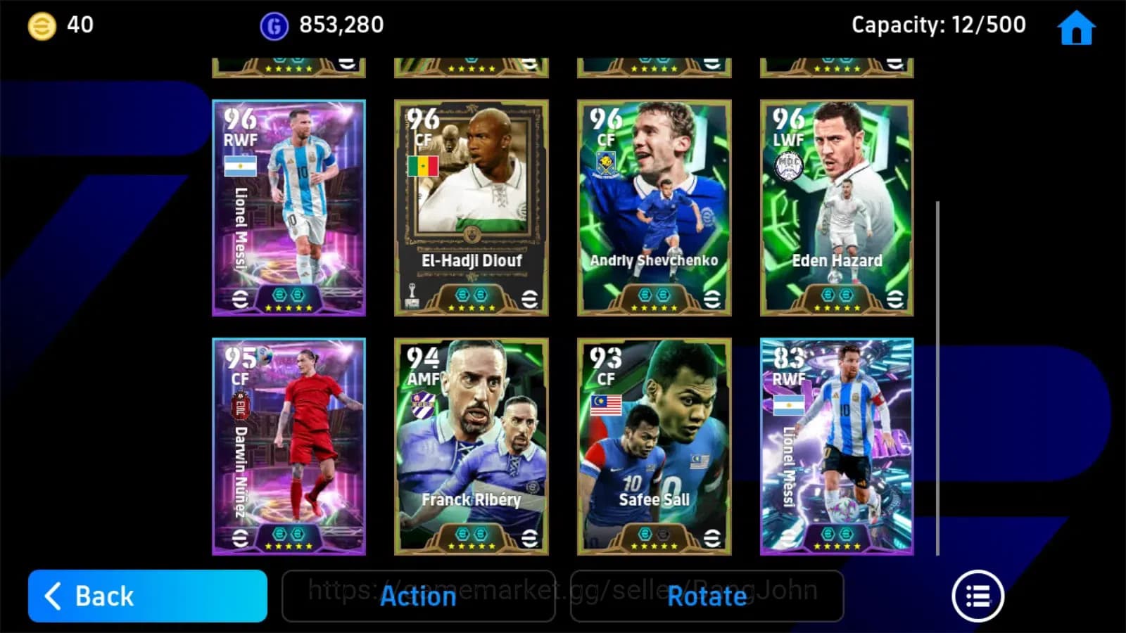 eFootball Accounts ANDROID|PW 3134|matthaus,villa,berbatov,krick,mess image 2