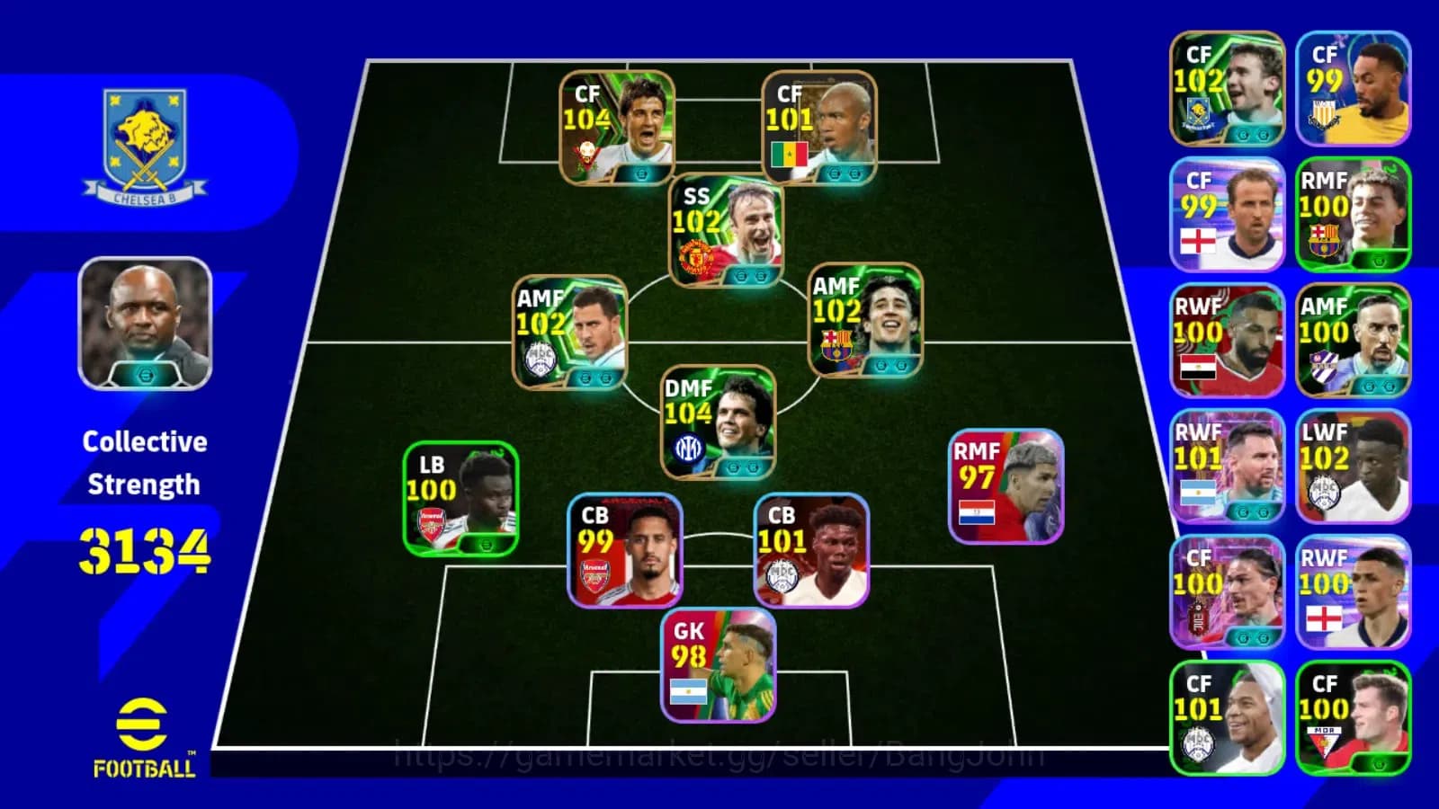 eFootball Accounts ANDROID|PW 3134|matthaus,villa,berbatov,krick,mess image 6
