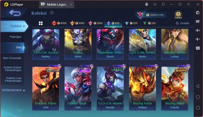 Mobile Legends: Bang Bang Accounts GLOBAL|Hero 132|Skin 418|Lgn Lunox,Sanrio CLaude,M image 13