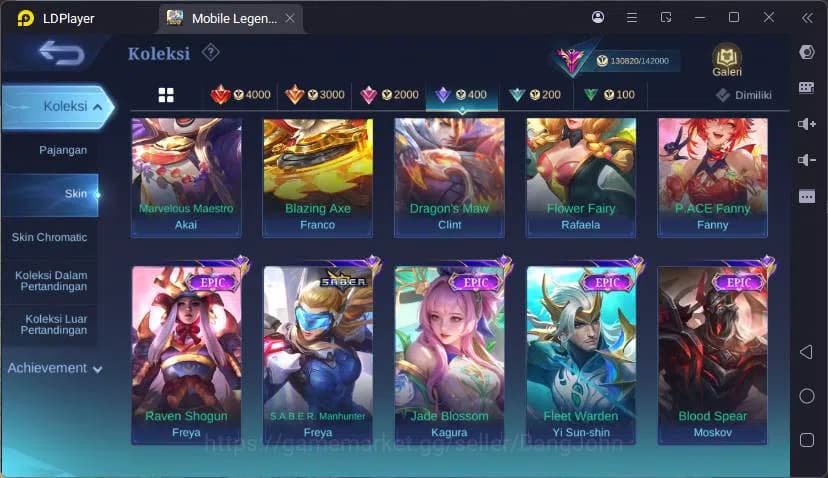 Mobile Legends: Bang Bang Accounts GLOBAL|Hero 132|Skin 418|Lgn Lunox,Sanrio CLaude,M image 15