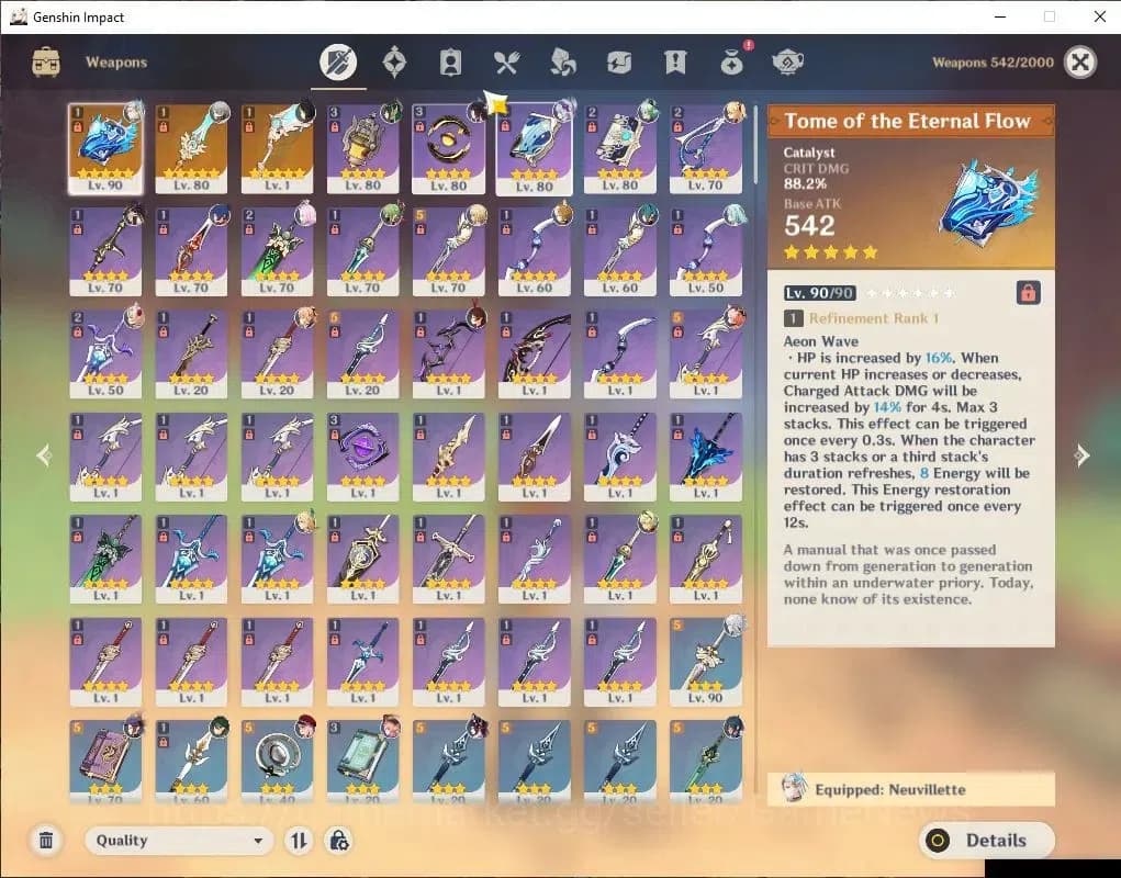 Genshin Impact Accounts ASIA |AR 56|6 Limited+3(*5Weapon)|NeuvilletC1+Sign image 7