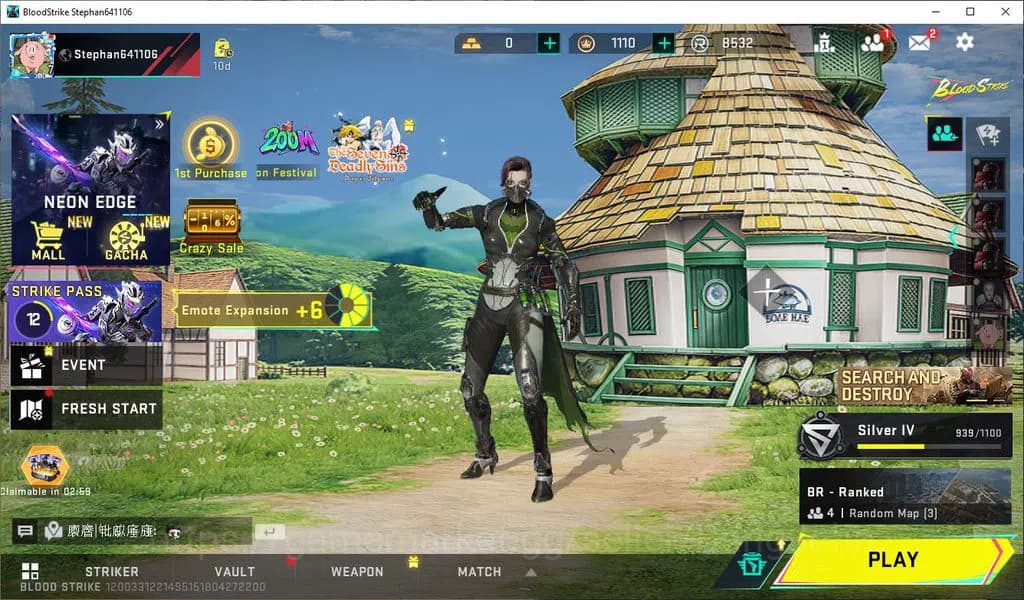 Blood Strike Accounts ASIA|COLLAB=KAR98K|ULTRA=M700,MCX,MORE DETAIL CEK image 1