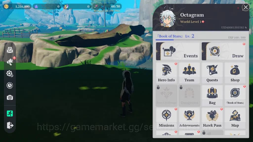 The Seven Deadly Sins: Origin Accounts EUROPE | Fresh Starter Lvl 2 |2 SSR| Escanor, Guil image 1