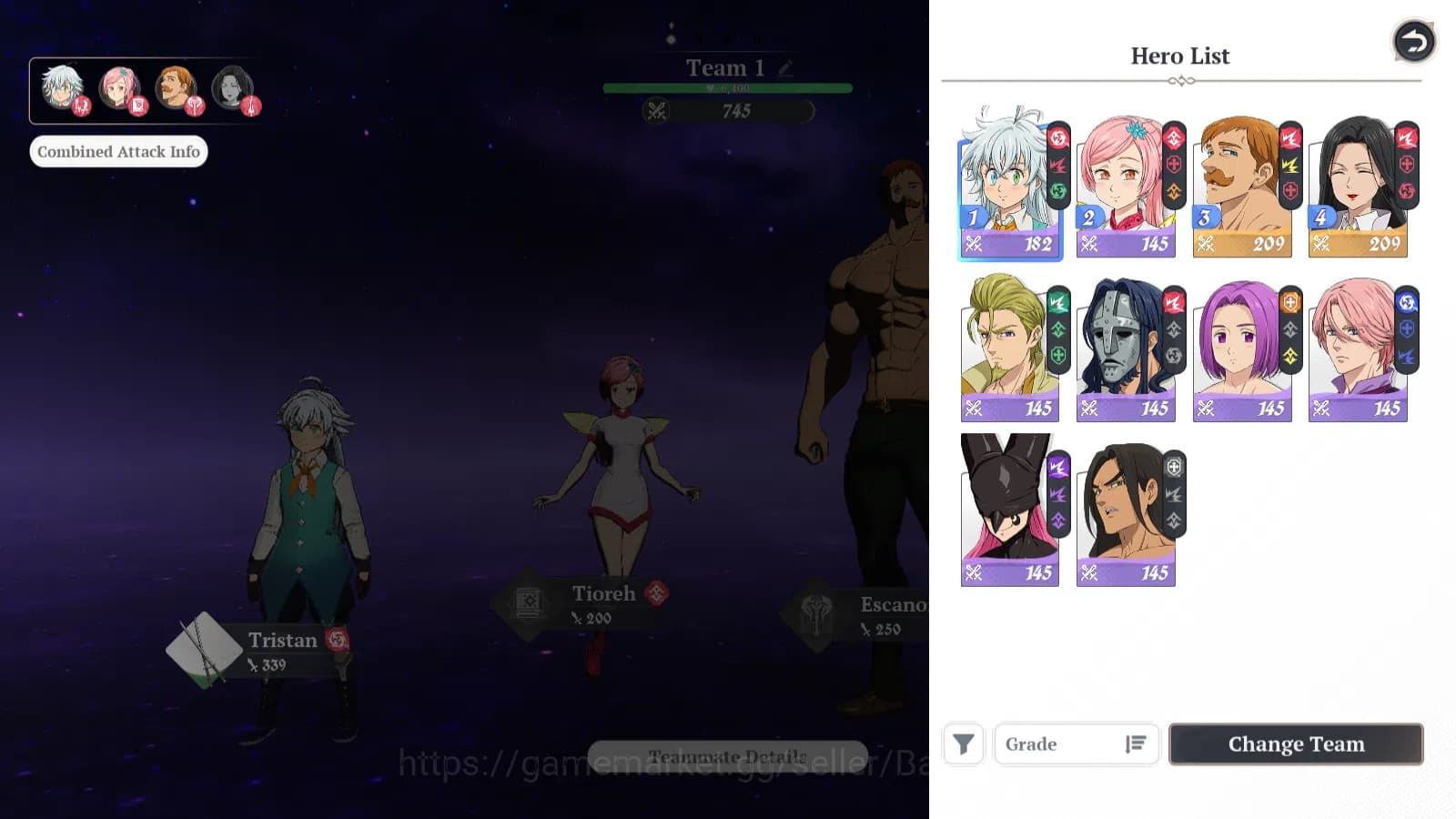 The Seven Deadly Sins: Origin Accounts EUROPE | Fresh Starter Lvl 2 |2 SSR| Escanor, Guil image 4