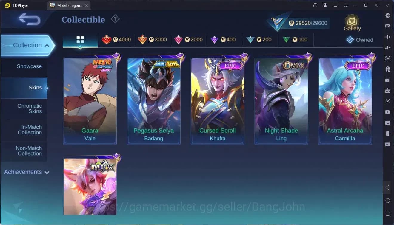 Mobile Legends: Bang Bang Accounts Global|Hero 87 Skin 150|Expert|Naruto Vale|Saint S image 12