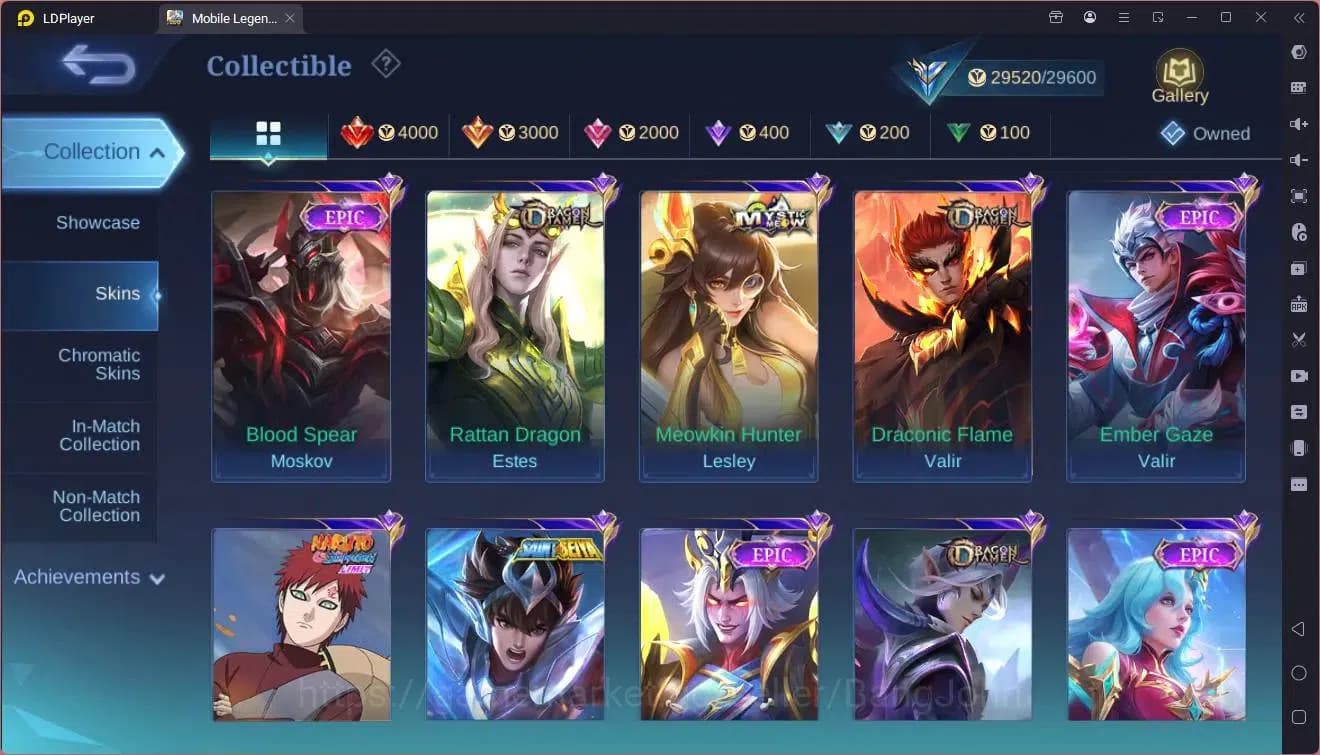 Mobile Legends: Bang Bang Accounts Global|Hero 87 Skin 150|Expert|Naruto Vale|Saint S image 13