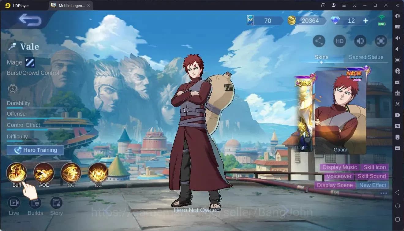 Mobile Legends: Bang Bang Accounts Global|Hero 87 Skin 150|Expert|Naruto Vale|Saint S image 3