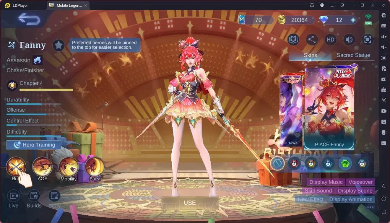 Mobile Legends: Bang Bang Accounts Global|Hero 87 Skin 150|Expert|Naruto Vale|Saint S image 5