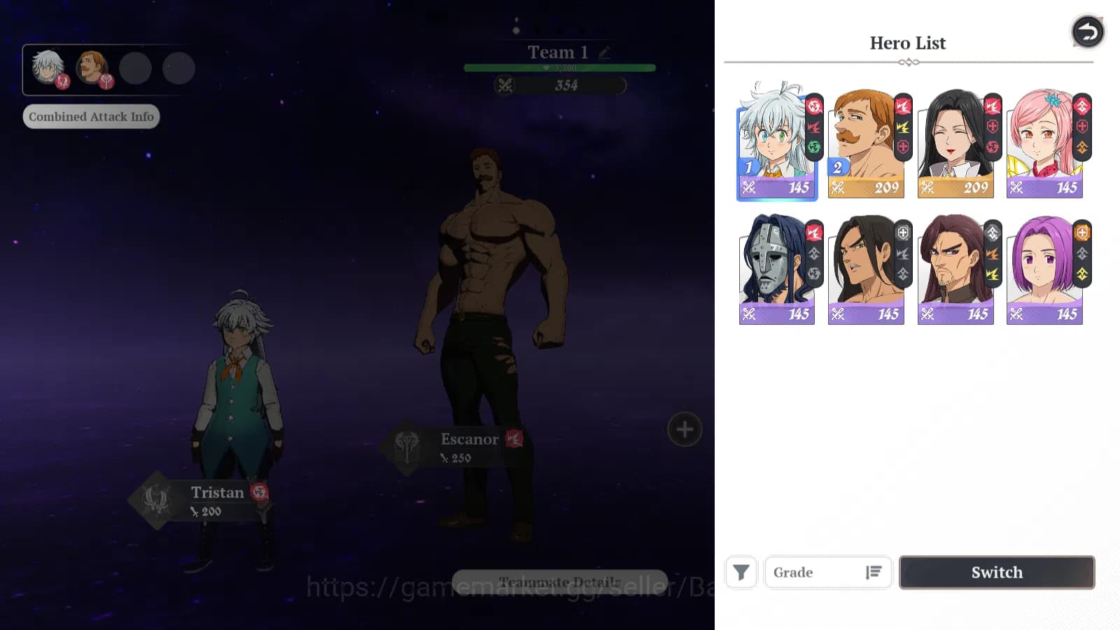 The Seven Deadly Sins: Origin Accounts EUROPE|FreshStarterLvl|2SSR|Escanor,Guila,&5SR|Act image 10