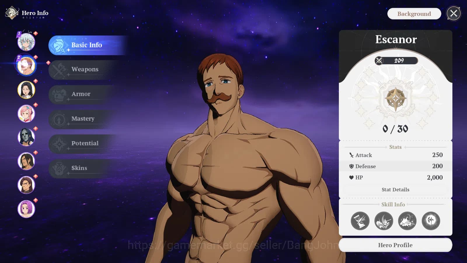 The Seven Deadly Sins: Origin Accounts EUROPE|FreshStarterLvl|2SSR|Escanor,Guila,&5SR|Act image 9