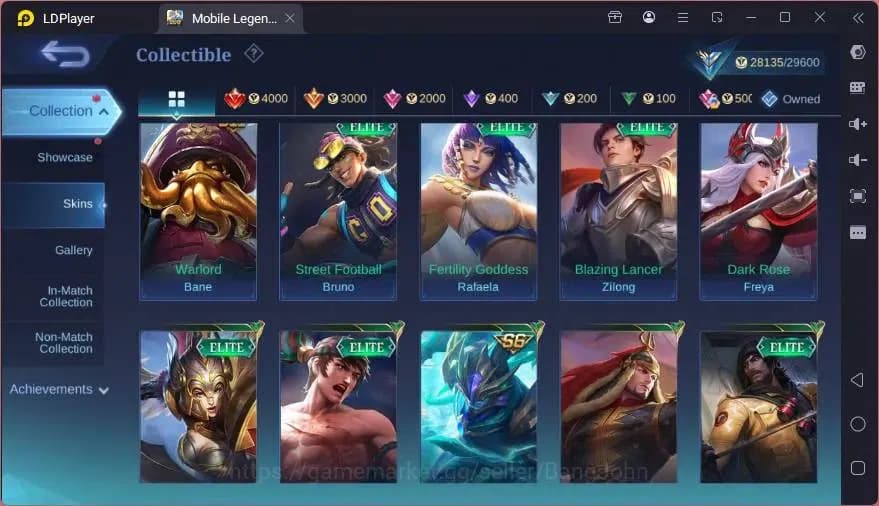 Mobile Legends: Bang Bang Accounts GLOBAL Hero 101 Skin 133 | BLAZING Layla | EPIC Ha image 2