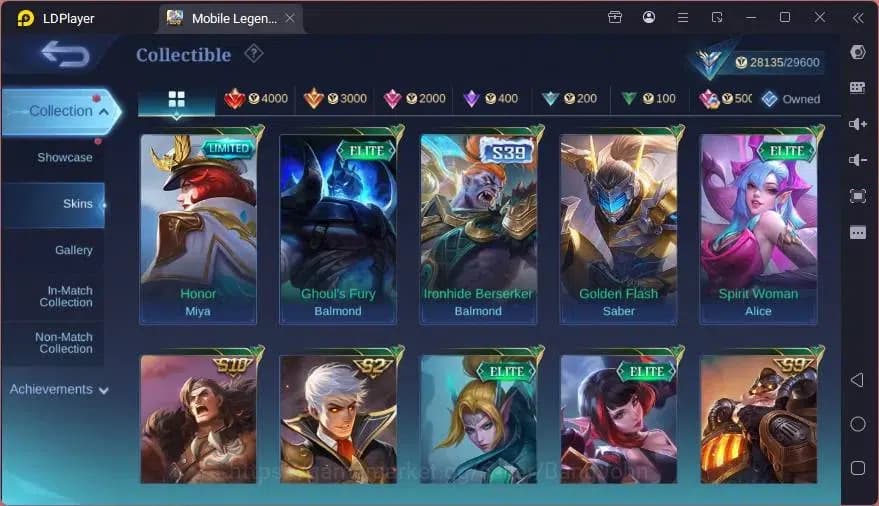 Mobile Legends: Bang Bang Accounts GLOBAL Hero 101 Skin 133 | BLAZING Layla | EPIC Ha image 3