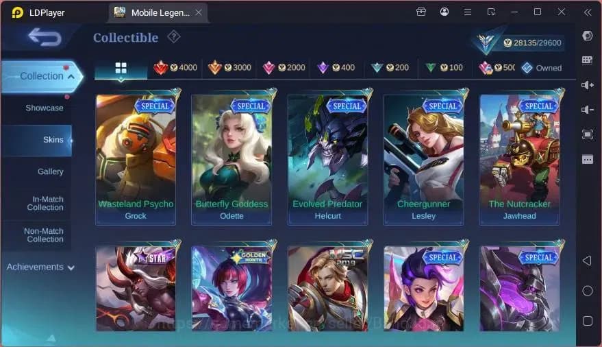 Mobile Legends: Bang Bang Accounts GLOBAL Hero 101 Skin 133 | BLAZING Layla | EPIC Ha image 5