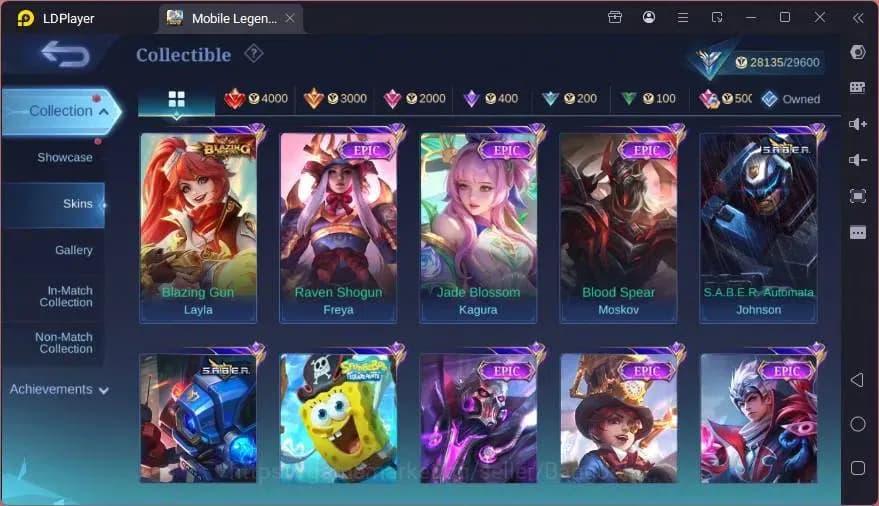 Mobile Legends: Bang Bang Accounts GLOBAL Hero 101 Skin 133 | BLAZING Layla | EPIC Ha image 9
