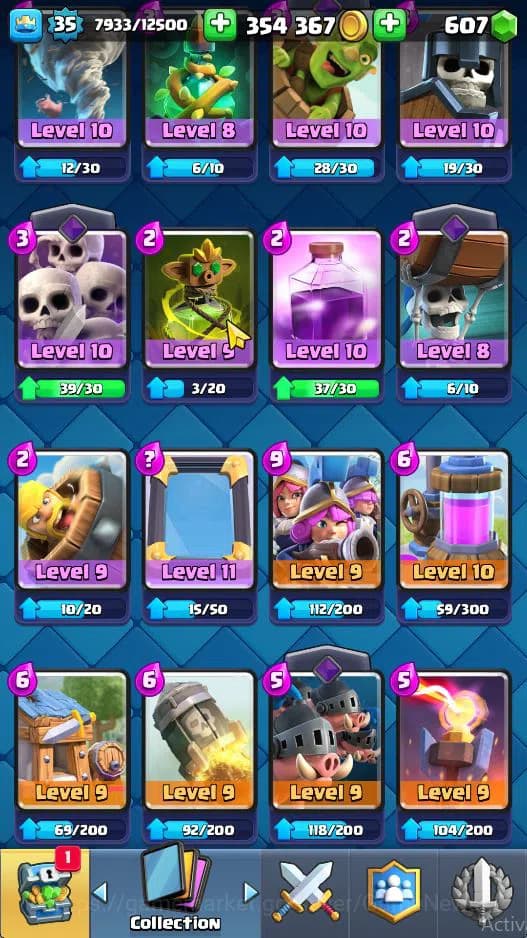 Clash Royale Accounts Lvl 35|Trophy 6292|Limited Skin|KTL 12|Card 117|5 image 11