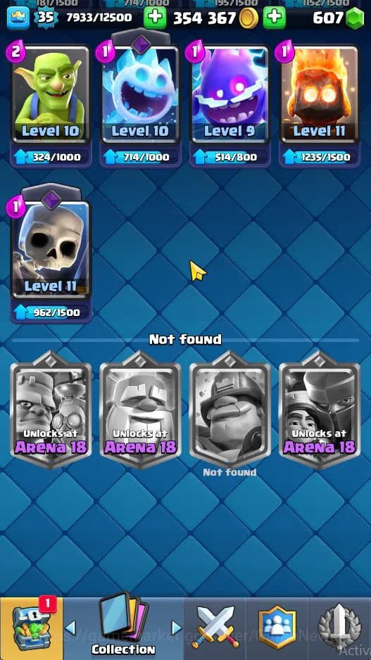 Clash Royale Accounts Lvl 35|Trophy 6292|Limited Skin|KTL 12|Card 117|5 image 15
