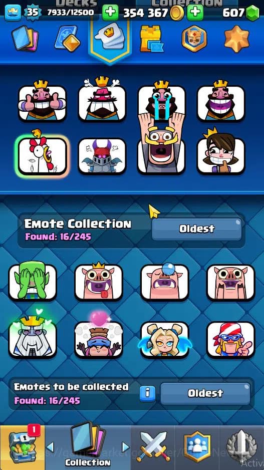 Clash Royale Accounts Lvl 35|Trophy 6292|Limited Skin|KTL 12|Card 117|5 image 17