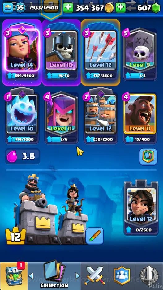 Clash Royale Accounts Lvl 35|Trophy 6292|Limited Skin|KTL 12|Card 117|5 image 3