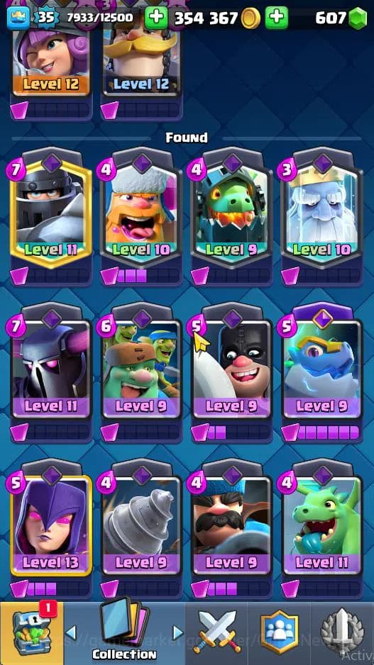 Clash Royale Accounts Lvl 35|Trophy 6292|Limited Skin|KTL 12|Card 117|5 image 4