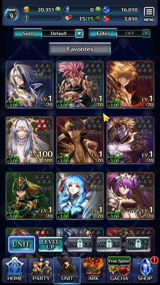 Last Cloudia Accounts GLOBAL|Rank 9|Top Tier Unit [Emperor Lonardo,Arkh image 1