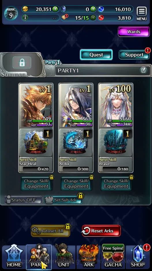 Last Cloudia Accounts GLOBAL|Rank 9|Top Tier Unit [Emperor Lonardo,Arkh image 4