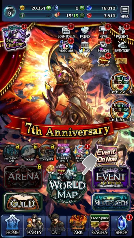 Last Cloudia Accounts GLOBAL|Rank 9|Top Tier Unit [Emperor Lonardo,Arkh image 5