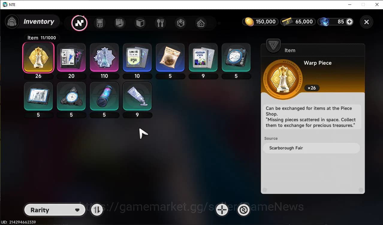 Neverness to Everness Accounts GLOBAL EU |HL 3| 1 SSR Limited Meta Nanally |4 SR image 5