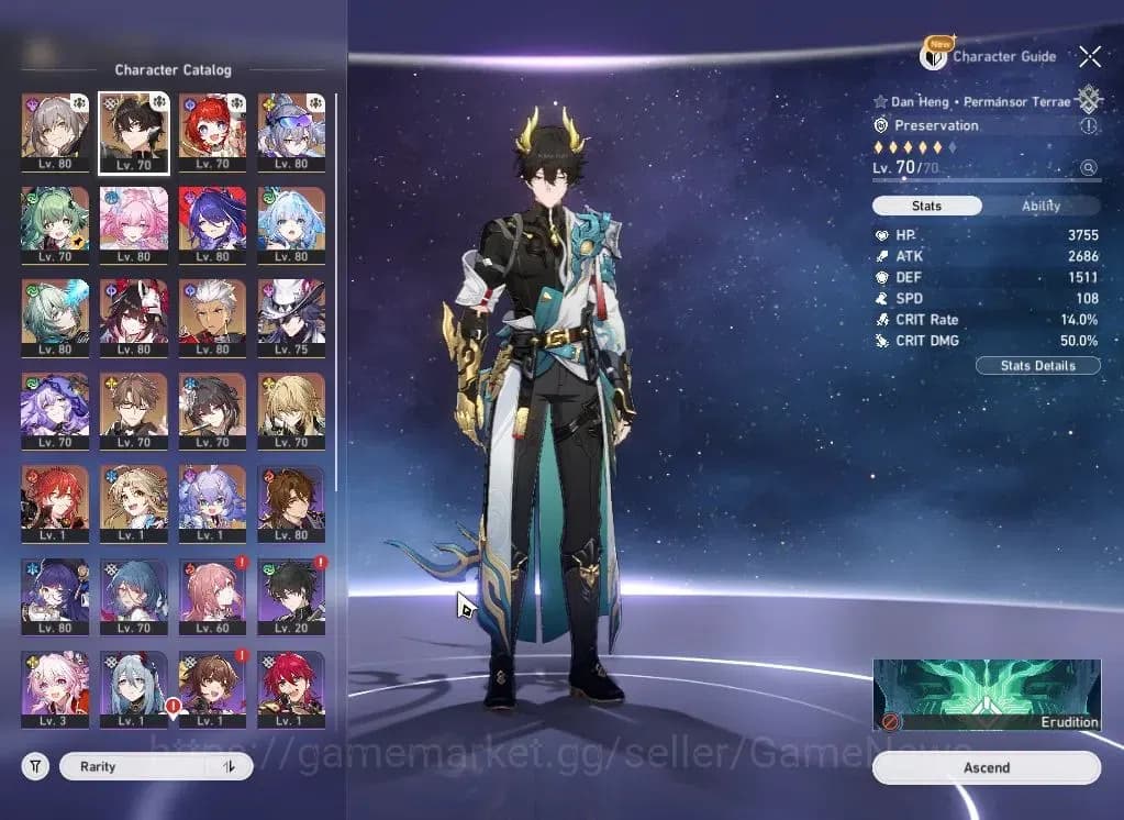 Honkai Star Rail Accounts Asia|TL 68|14 Limited|Anaxa+Sign,SW 999 E1,Ashveil image 4