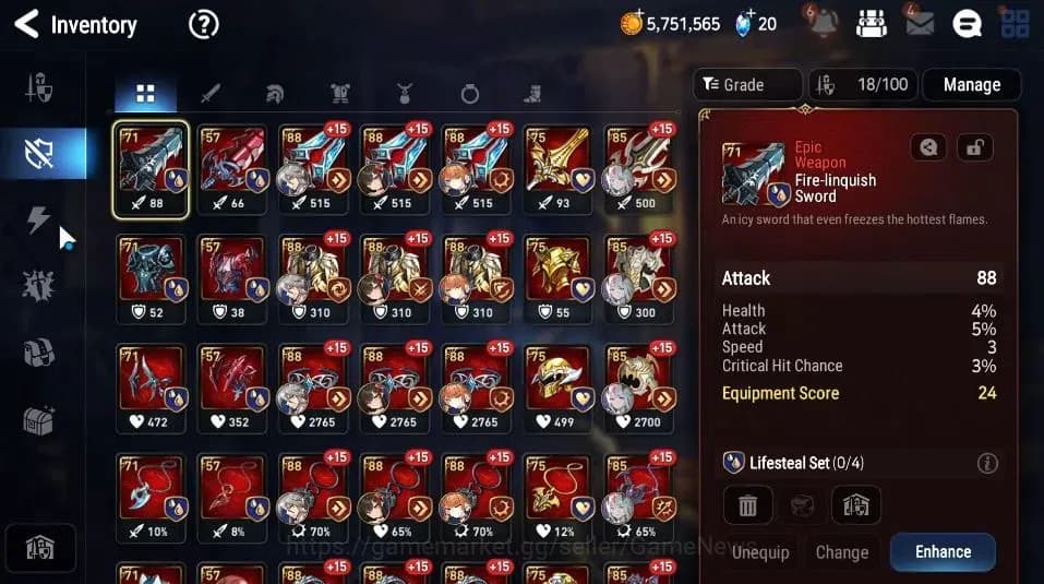 Epic Seven Accounts GLOBAL|UnVerif|3 ML(NM Luna,LC Bellona,Sea Phantom image 15