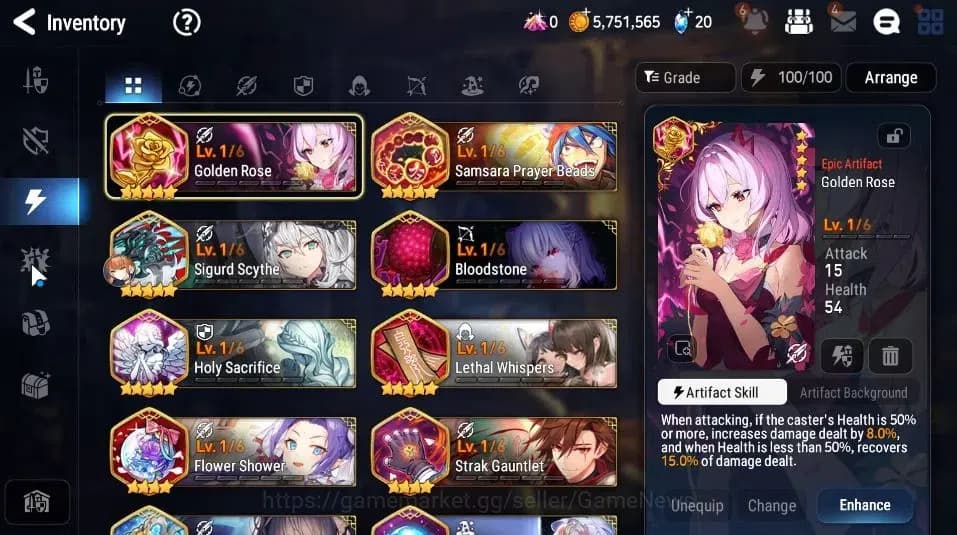 Epic Seven Accounts GLOBAL|UnVerif|3 ML(NM Luna,LC Bellona,Sea Phantom image 16