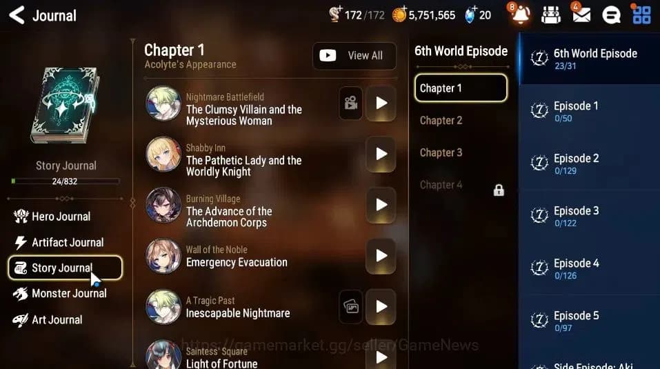 Epic Seven Accounts GLOBAL|UnVerif|3 ML(NM Luna,LC Bellona,Sea Phantom image 7