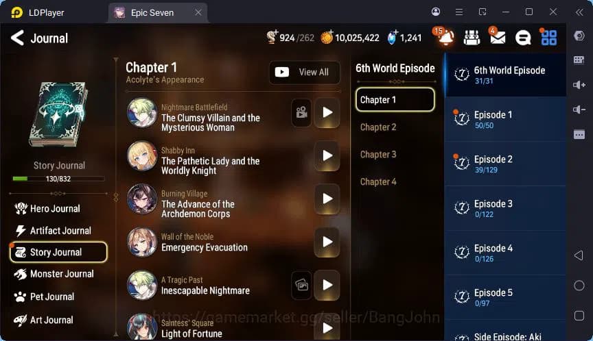Epic Seven Accounts Global | Taeyou | Ilynav | Astro Elena | Zio | Ang image 10