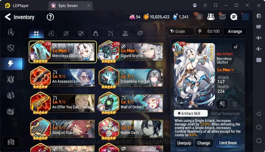 Epic Seven Accounts Global | Taeyou | Ilynav | Astro Elena | Zio | Ang image 19