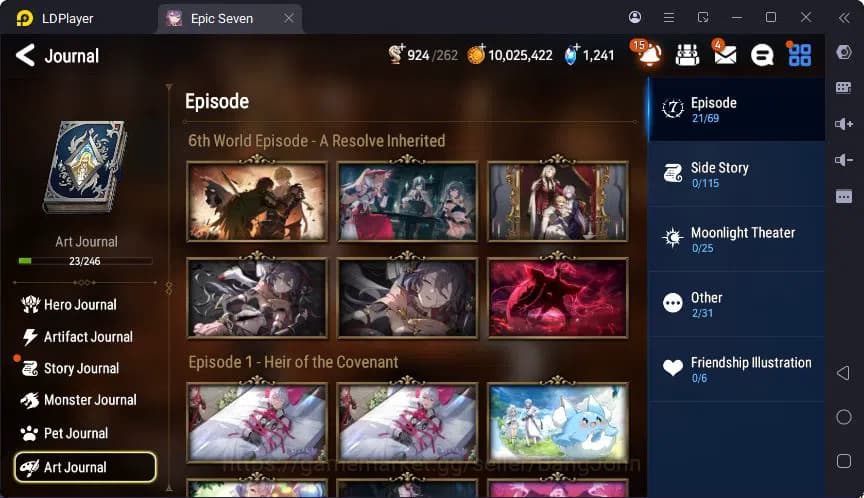 Epic Seven Accounts Global | Taeyou | Ilynav | Astro Elena | Zio | Ang image 7