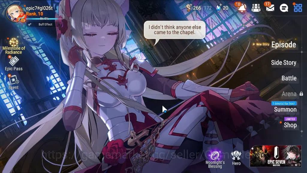 Epic Seven Accounts GLOBAL Unverif |New Era| 2 ML (LOT Scales,LH Cermi image 1