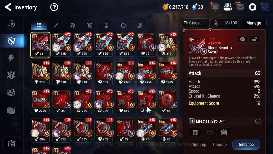 Epic Seven Accounts GLOBAL Unverif |New Era| 2 ML (LOT Scales,LH Cermi image 8