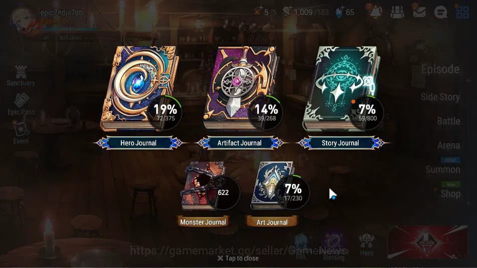 Epic Seven Accounts GLOBAL Unverif| Starter +1 ML (Urban Shadow Choux) image 2
