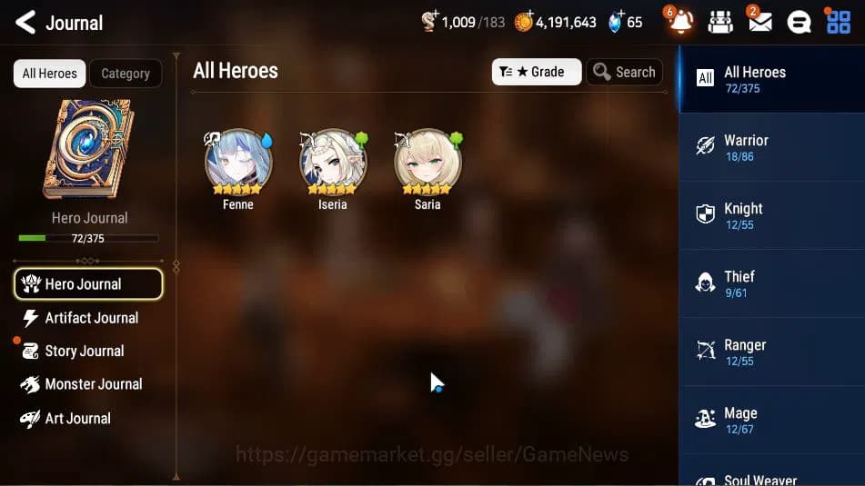 Epic Seven Accounts GLOBAL Unverif| Starter +1 ML (Urban Shadow Choux) image 5