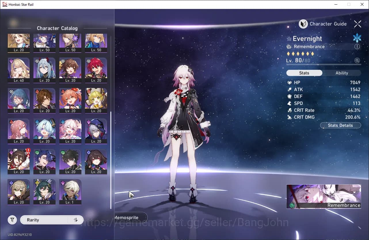 Honkai Star Rail Accounts ASIA TL66 12 Limit: Castorice M7 Evernight+Sign Hy image 12