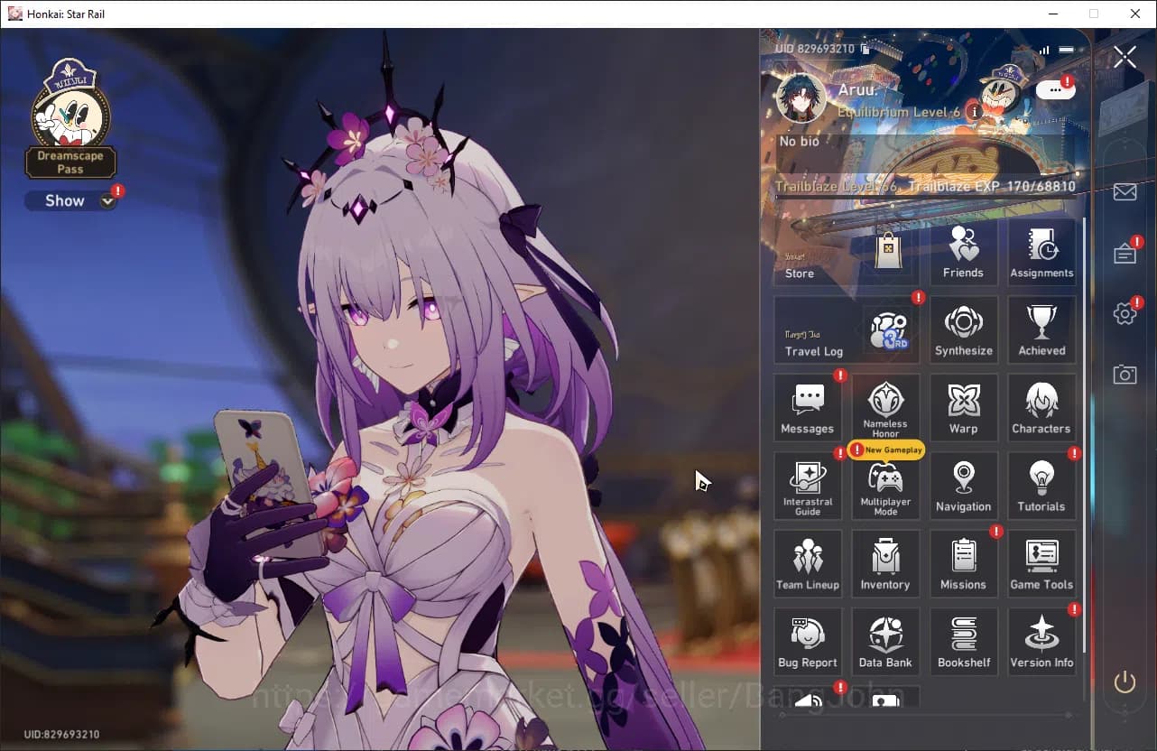 Honkai Star Rail Accounts ASIA TL66 12 Limit: Castorice M7 Evernight+Sign Hy image 14