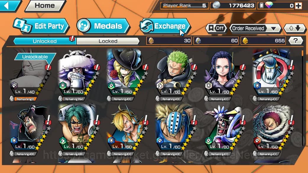 One Piece Bounty Rush Accounts Global|5 EX|BMO Kid&Law,WI Trafalgar Law,GP Edward image 4