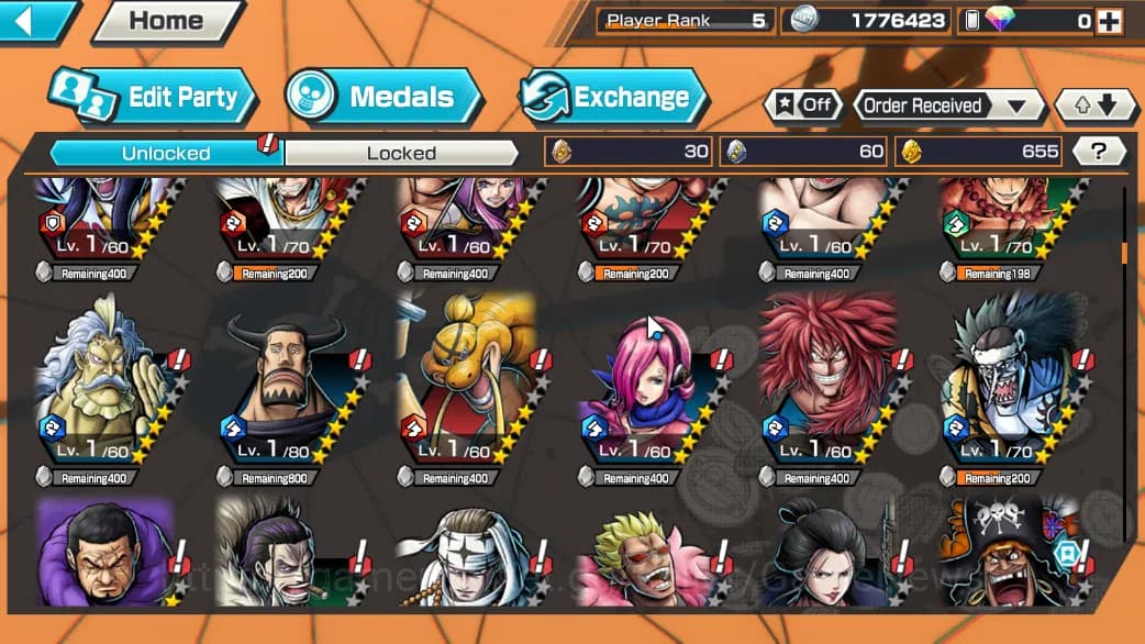 One Piece Bounty Rush Accounts Global|5 EX|BMO Kid&Law,WI Trafalgar Law,GP Edward image 6