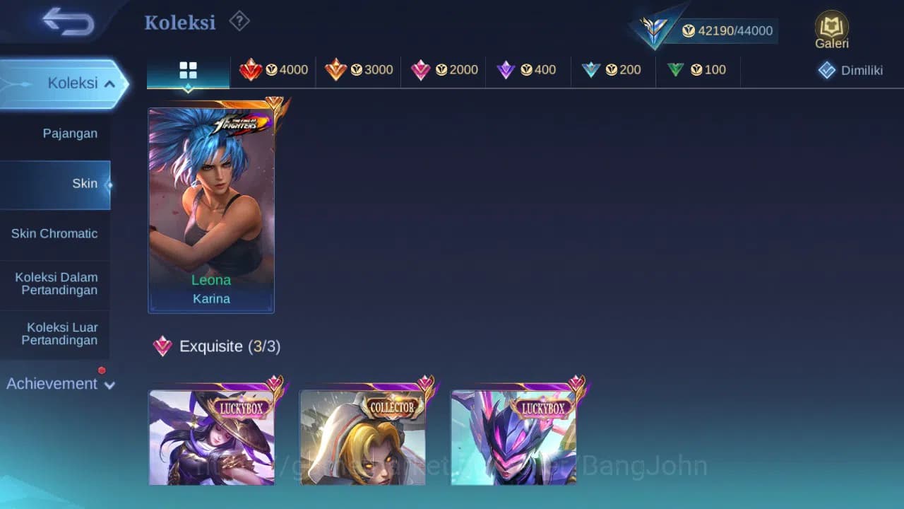 Mobile Legends: Bang Bang Accounts GLOBAL Hero 93 Skin 178 Luckybox Fanny Karrie | KO image 1