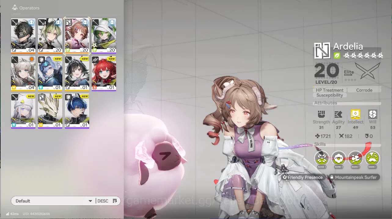 Arknights: Endfield Accounts Starter Fresh | ASIA | SSR Ardelia Potensial 1 + L image 2