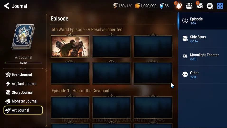 Epic Seven Accounts Global Unverif | Fresh Starter | Low Progress | 1 image 20