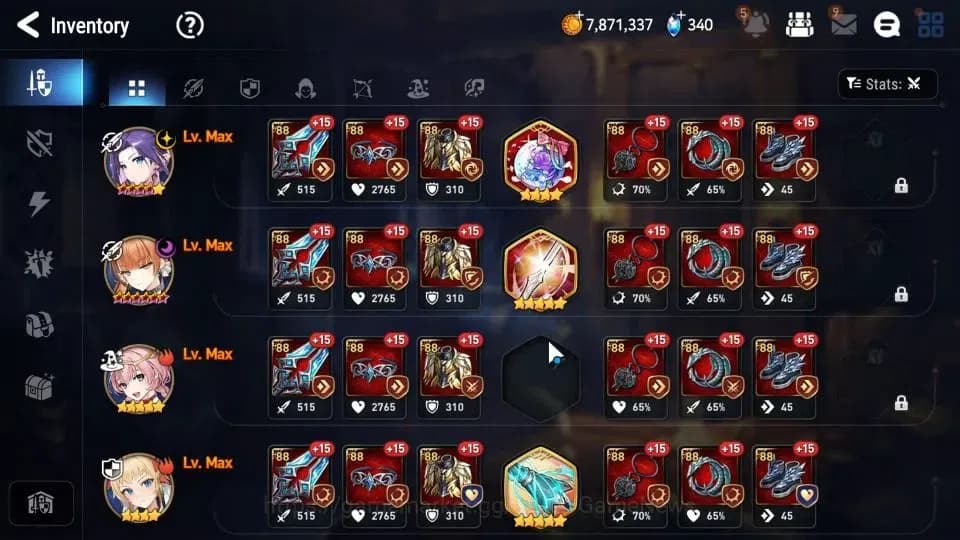 Epic Seven Accounts GLOBAL|UnVerif|New Meta Salome, Lone Crescent Bell image 11
