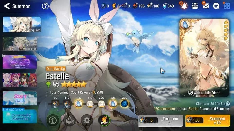 Epic Seven Accounts GLOBAL|UnVerif|New Meta Salome, Lone Crescent Bell image 19
