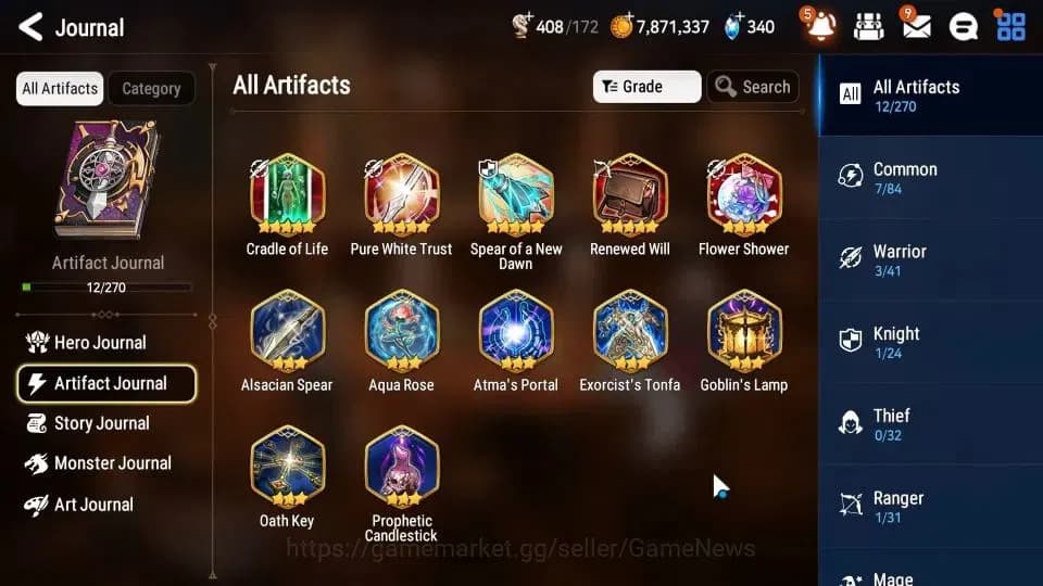 Epic Seven Accounts GLOBAL|UnVerif|New Meta Salome, Lone Crescent Bell image 8