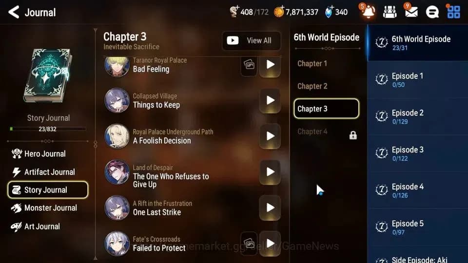 Epic Seven Accounts GLOBAL|UnVerif|New Meta Salome, Lone Crescent Bell image 9