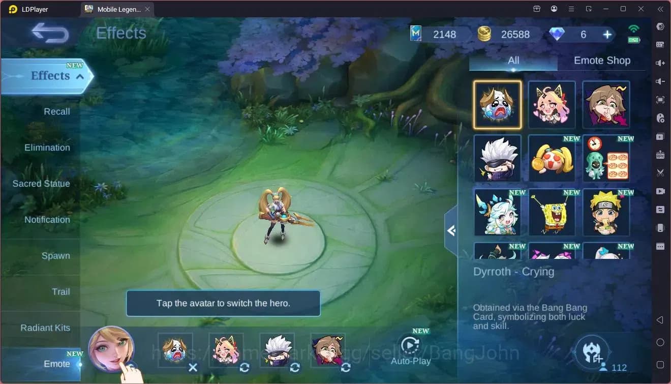 Mobile Legends: Bang Bang Accounts GLOBAL Hero 112 Skin 182|Sasuke|Gara|ANN Haya|Vale image 7